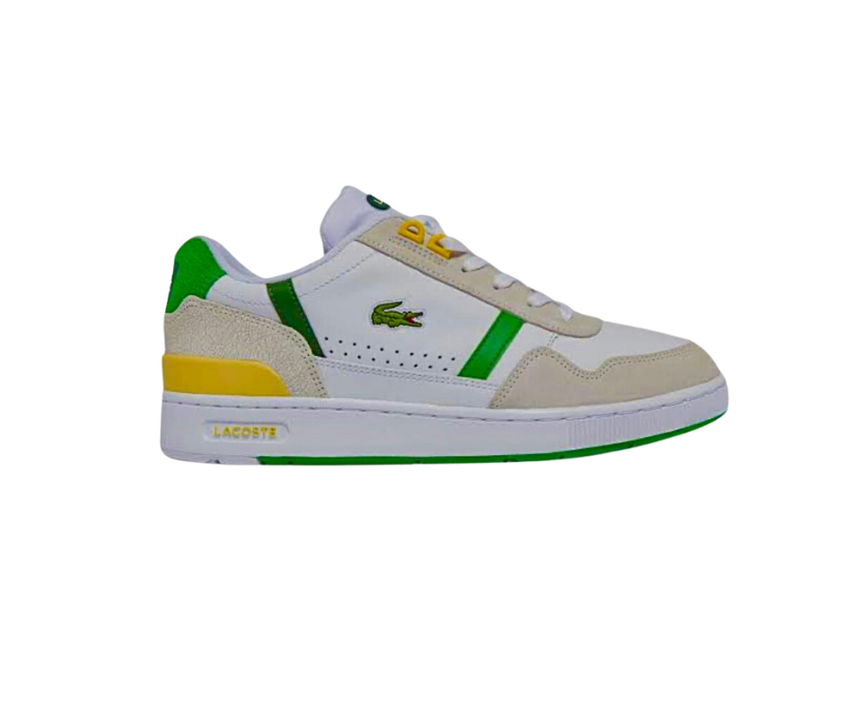 LACOSTE T-CLIP SET LEATHER WHITE/GREEN/YELLOW - Image 2